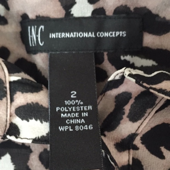 INC Leopard Print Top - Picture 6 of 8